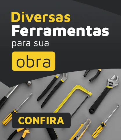 Diversas ferramentas para sua obra: confira