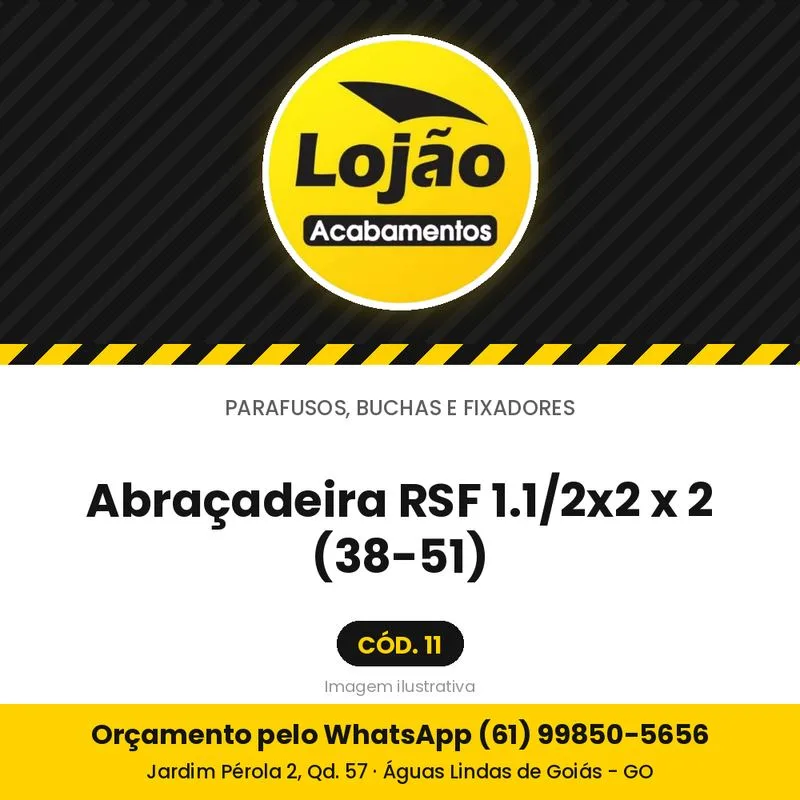 Abraçadeira RSF 1.1/2x2 x 2 (38-51)
