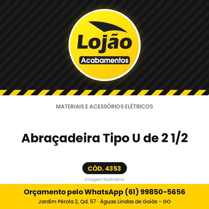 Abraçadeira Tipo U de 2 1/2