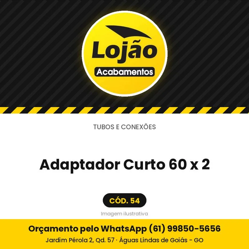 Adaptador Curto 60 x 2