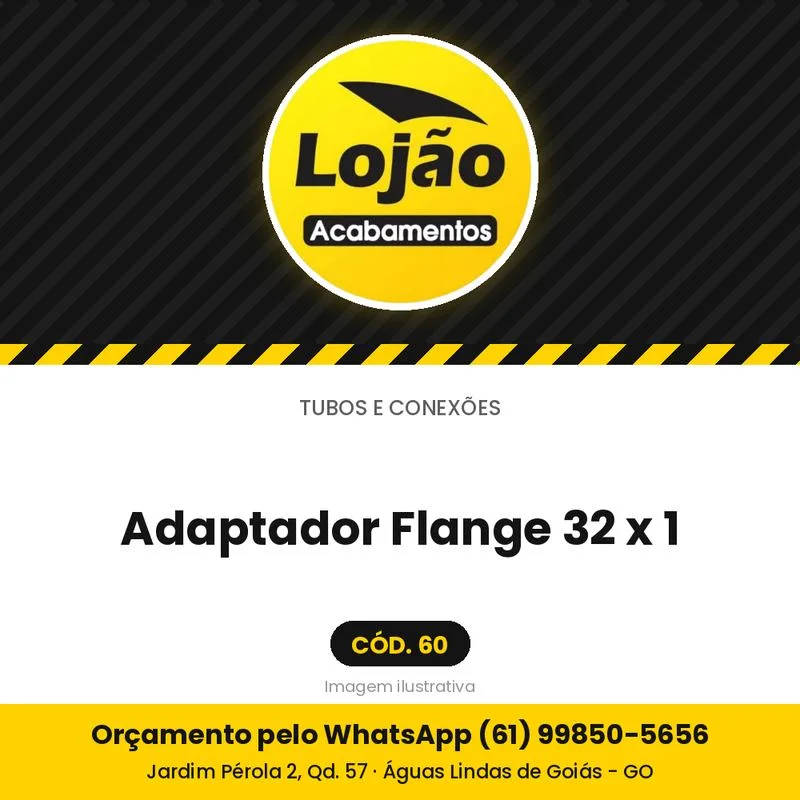 Adaptador Flange 32 x 1