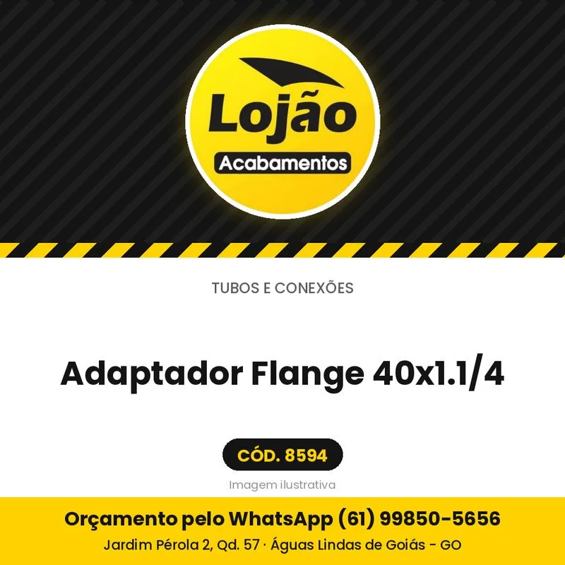Adaptador Flange 40x1.1/4