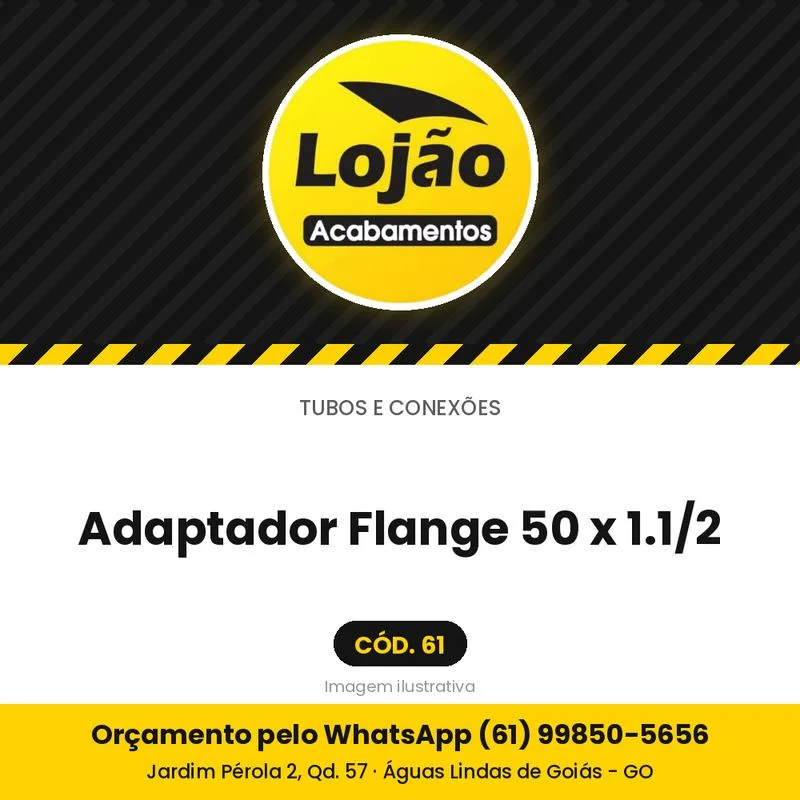 Adaptador Flange 50 x 1.1/2