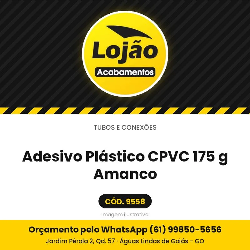 Adesivo Plástico CPVC 175 g Amanco