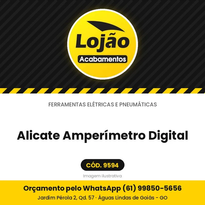 Alicate Amperímetro Digital