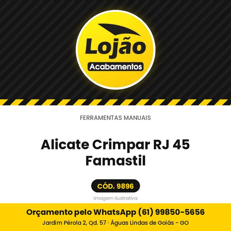 Alicate Crimpar RJ 45 Famastil