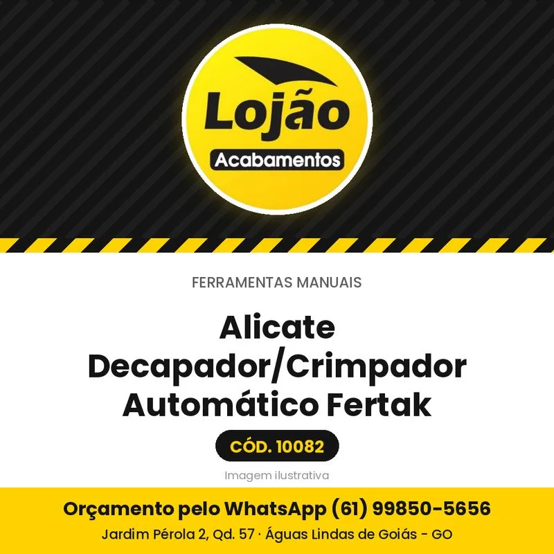 Alicate Decapador/Crimpador Automático Fertak