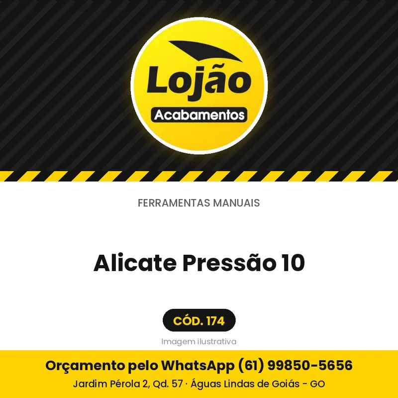 Alicate Pressão 10