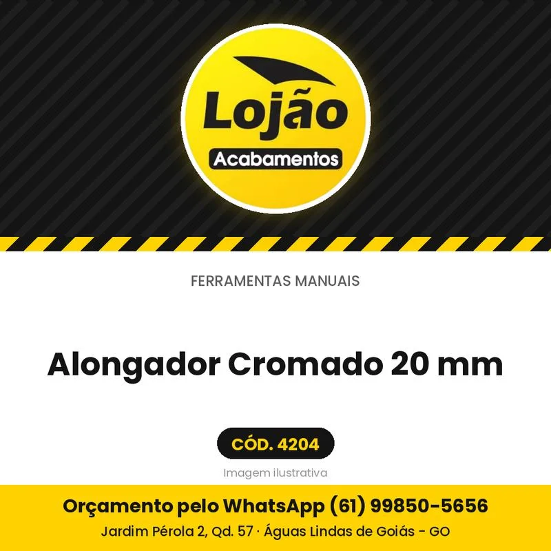 Alongador Cromado 20 mm