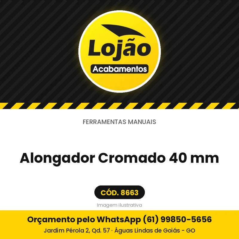 Alongador Cromado 40 mm