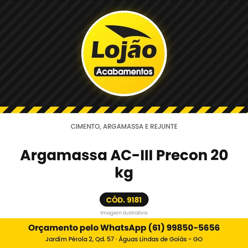 Argamassa AC-III Precon 20 kg