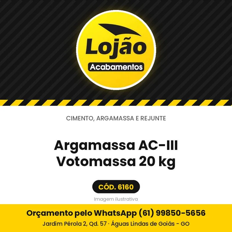 Argamassa AC-III Votomassa 20 kg