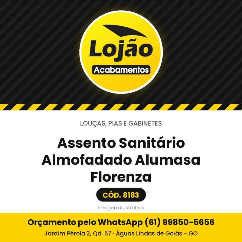 Assento Sanitário Almofadado Alumasa Florenza