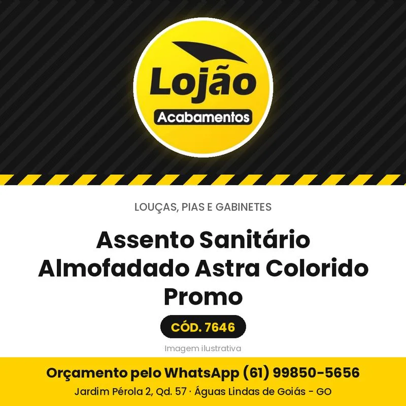 Assento Sanitário Almofadado Astra Colorido Promo