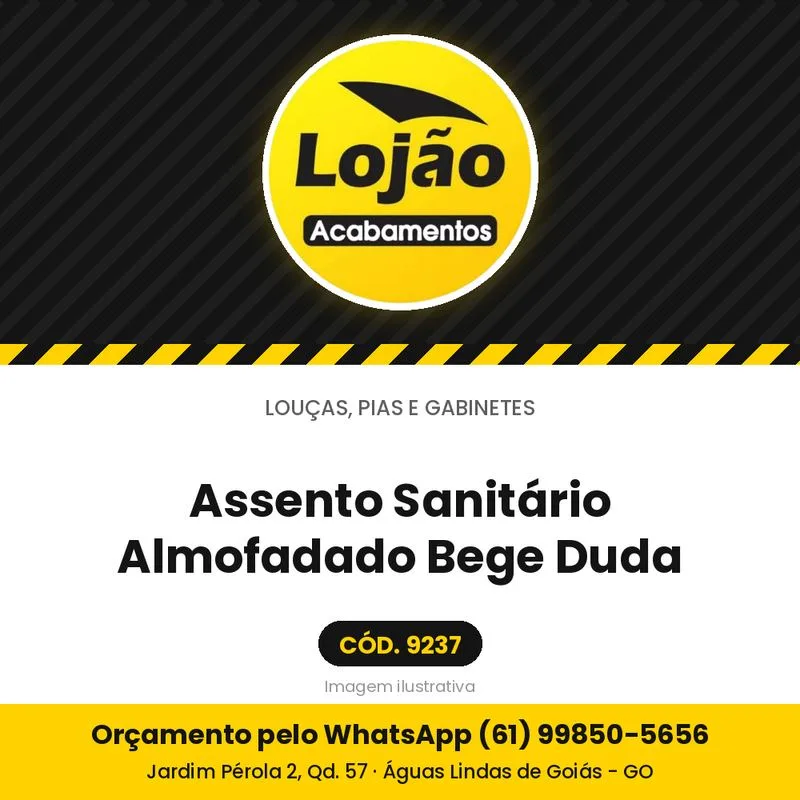 Assento Sanitário Almofadado Bege Duda