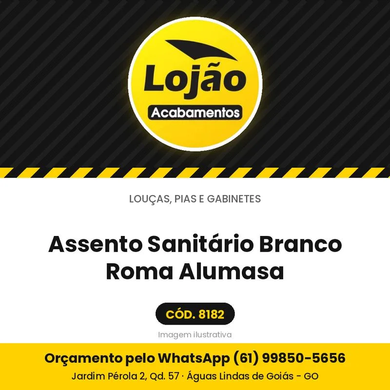 Assento Sanitário Branco Roma Alumasa