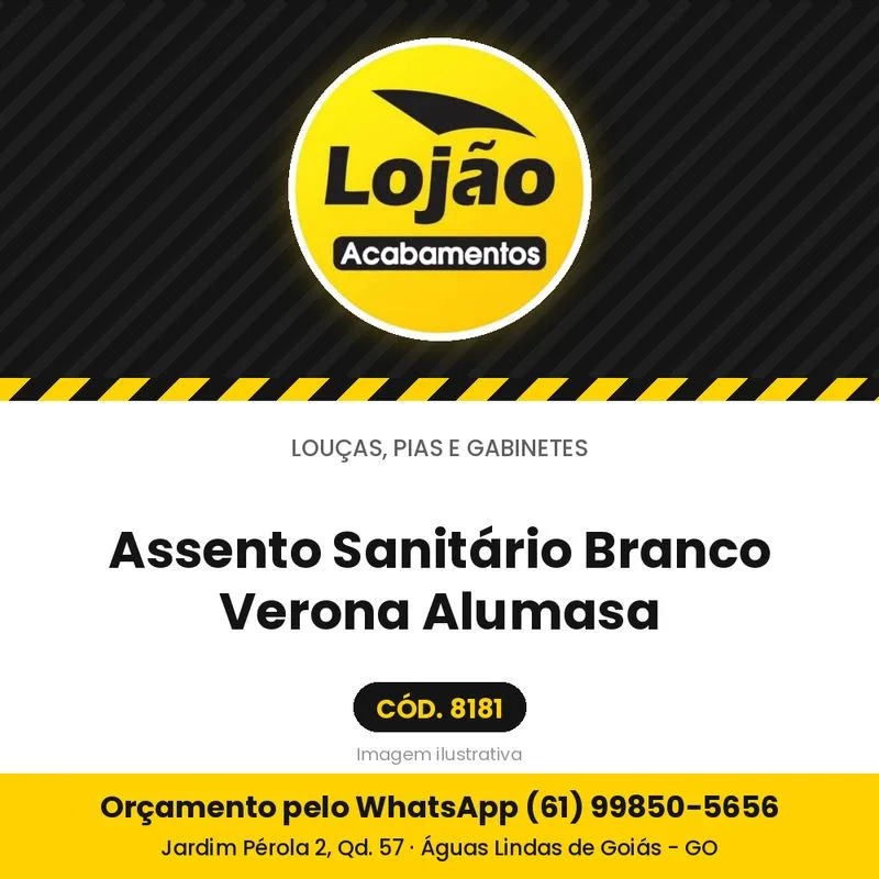 Assento Sanitário Branco Verona Alumasa