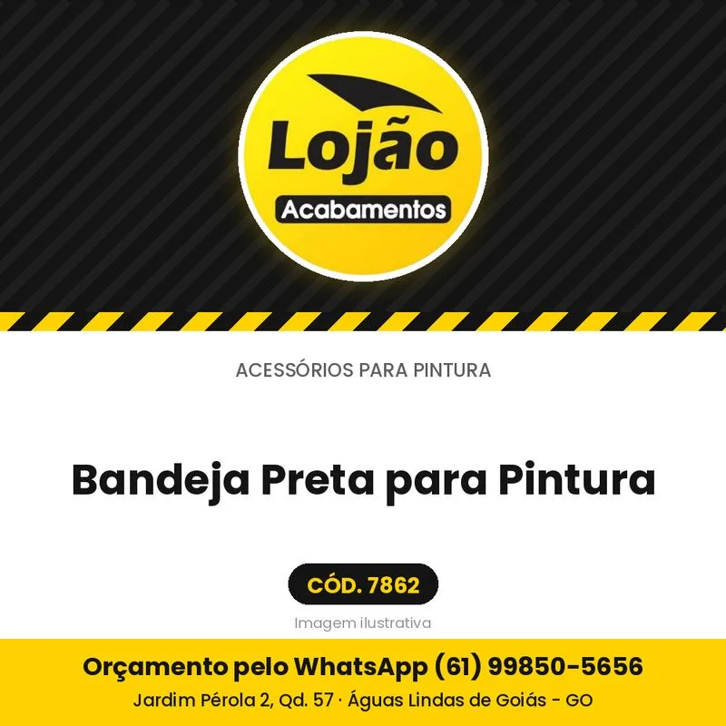 Bandeja Preta para Pintura