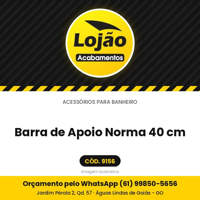 Barra de Apoio Norma 40 cm