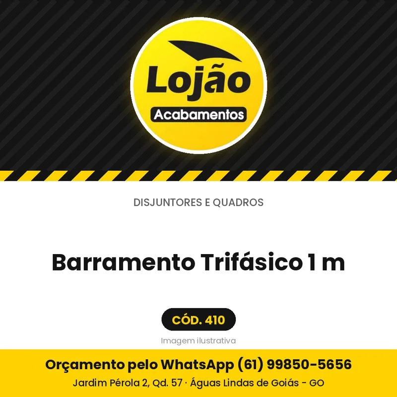 Barramento Trifásico 1 m