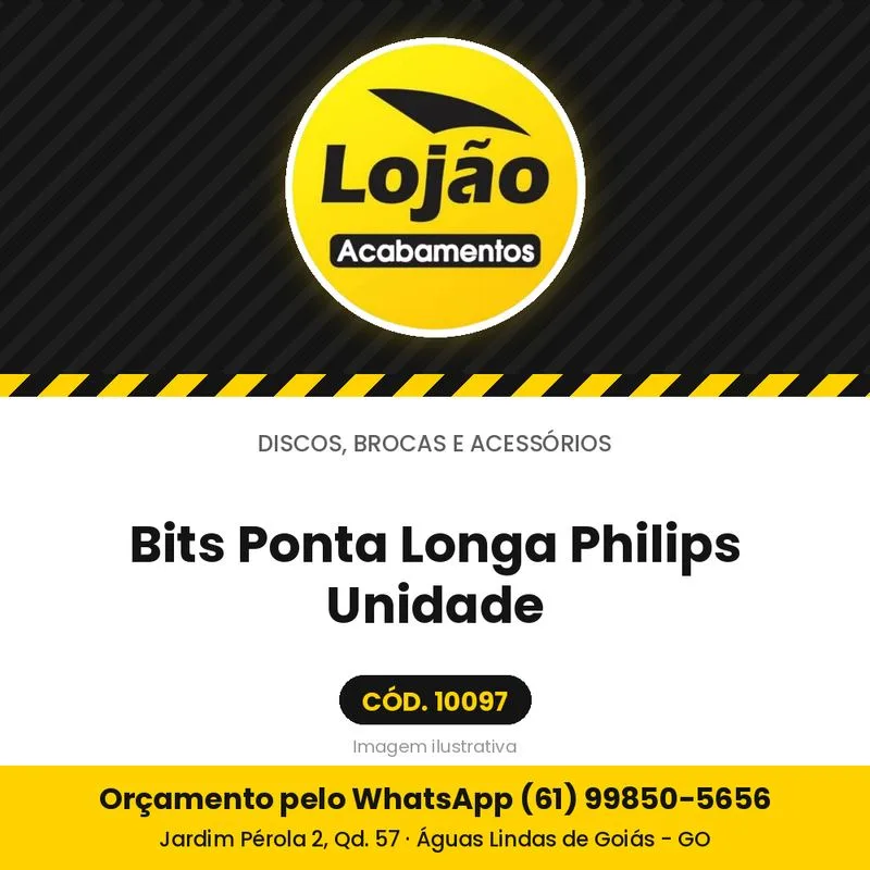 Bits Ponta Longa Philips Unidade