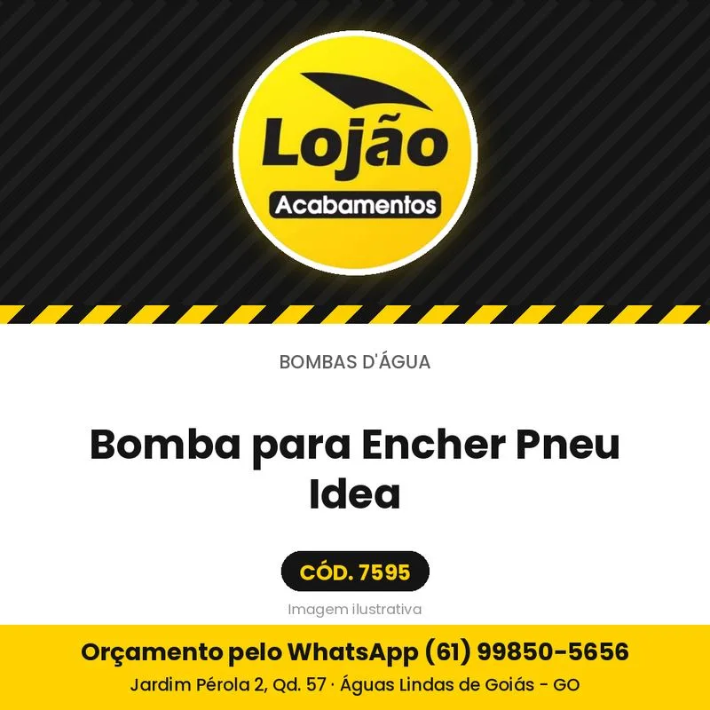 Bomba para Encher Pneu Idea