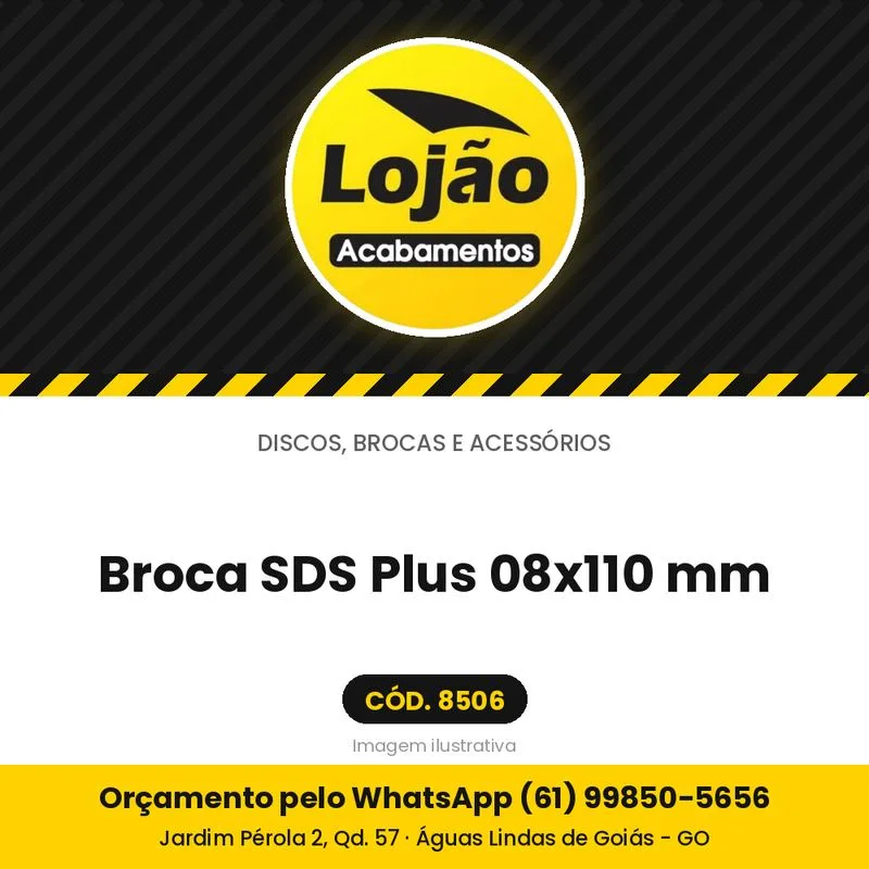 Broca SDS Plus 08x110 mm