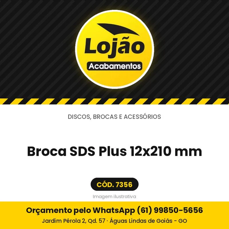 Broca SDS Plus 12x210 mm