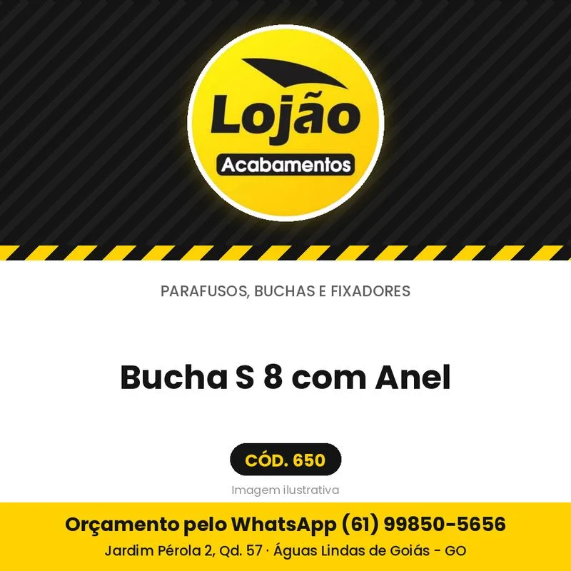 Bucha S 8 com Anel