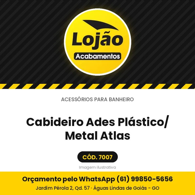 Cabideiro Ades Plástico/ Metal Atlas