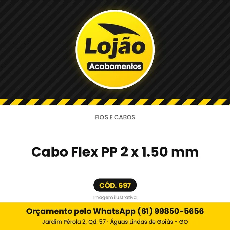 Cabo Flex PP 2 x 1.50 mm