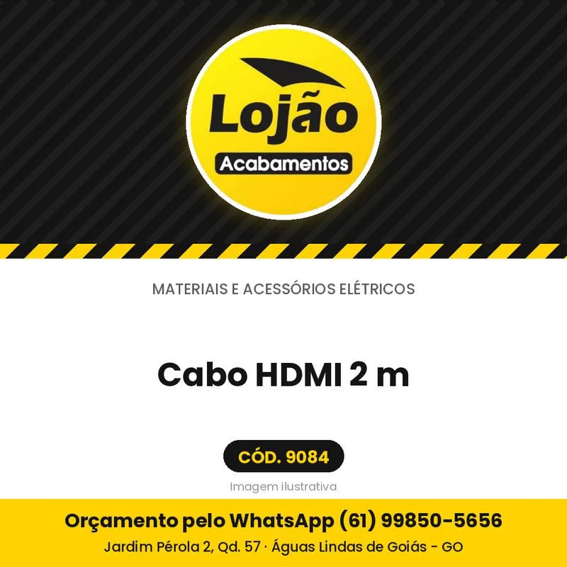 Cabo HDMI 2 m