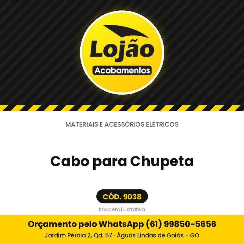 Cabo para Chupeta