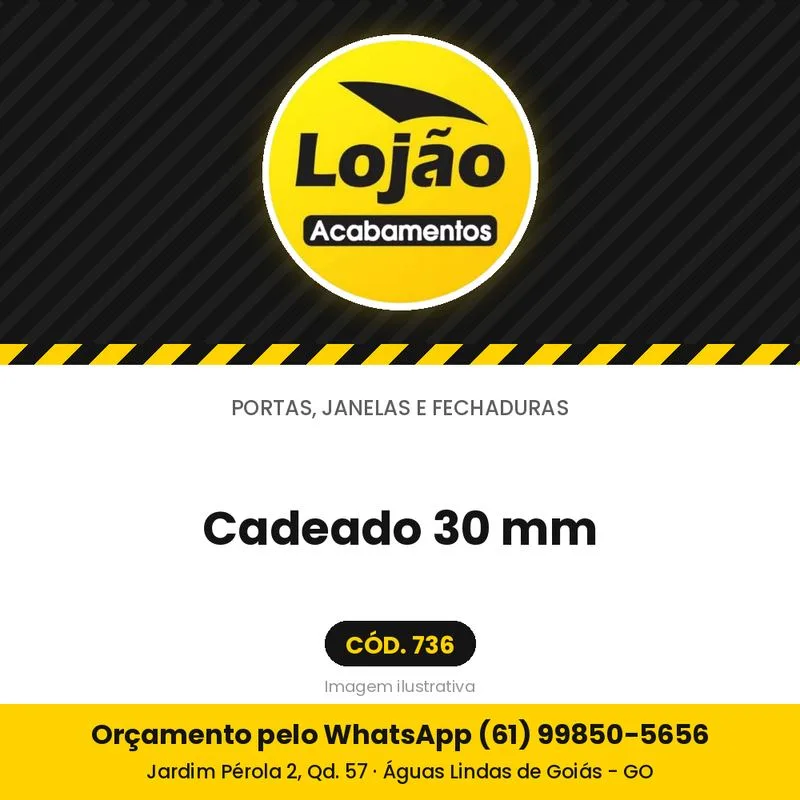 Cadeado 30 mm