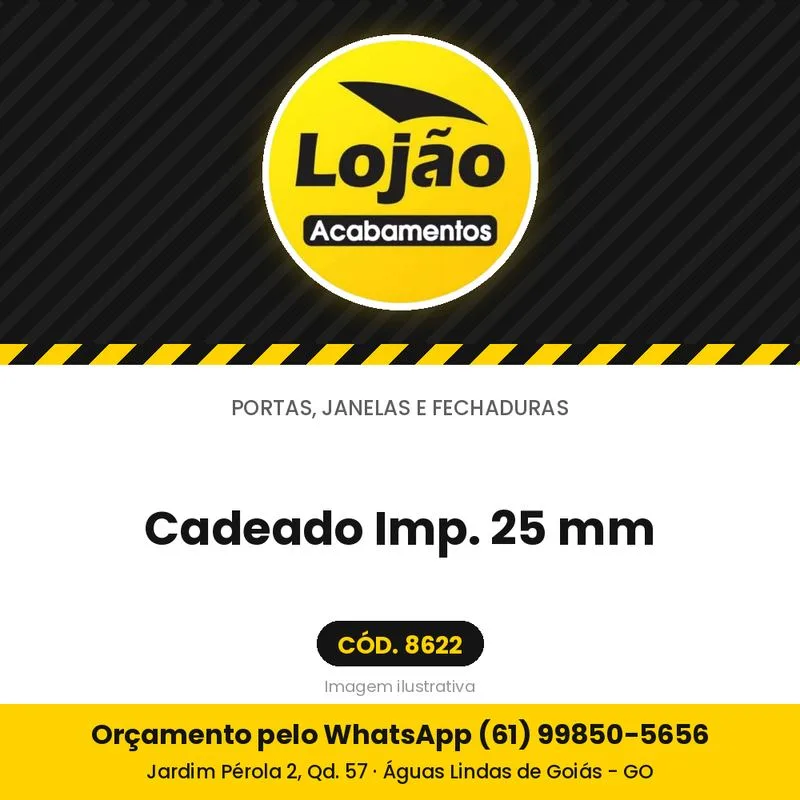 Cadeado Imp. 25 mm