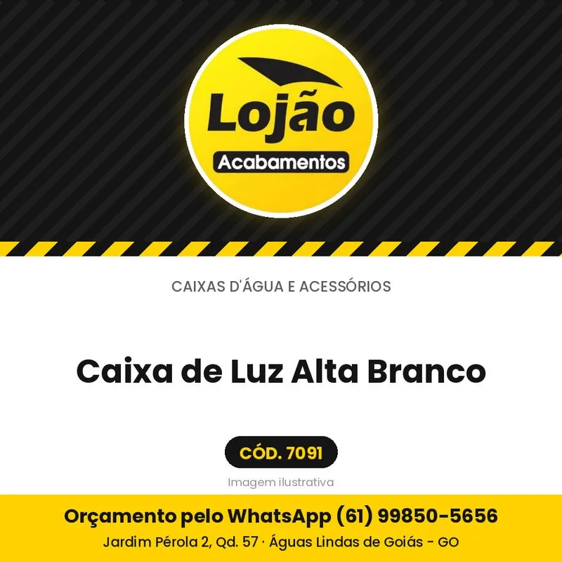 Caixa de Luz Alta Branco