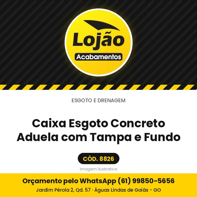 Caixa Esgoto Concreto Aduela com Tampa e Fundo