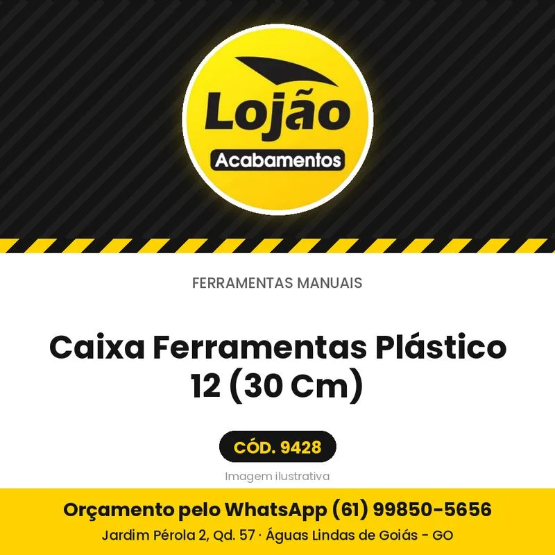 Caixa Ferramentas Plástico 12 (30 Cm)