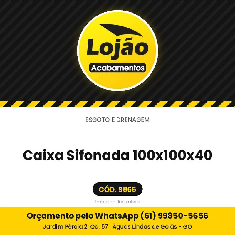 Caixa Sifonada 100x100x40