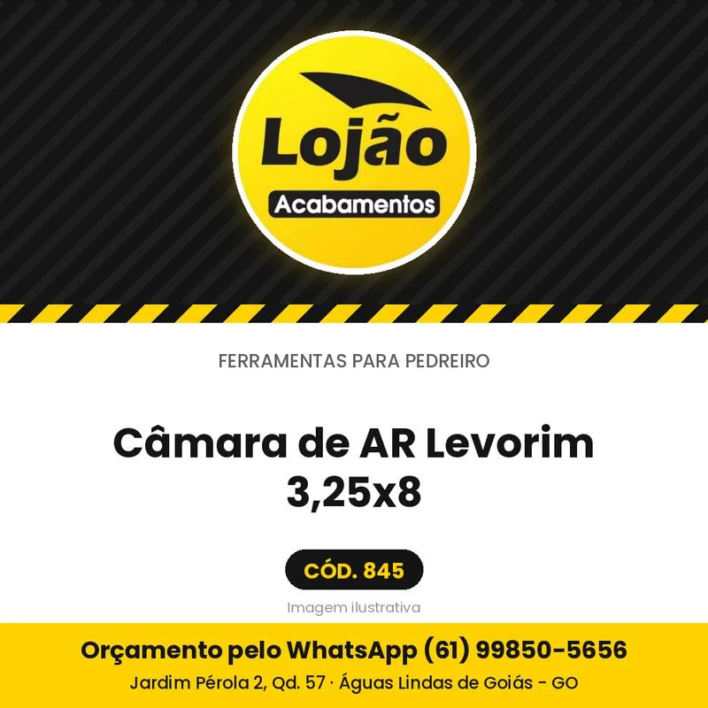 Câmara de AR Levorim 3,25x8