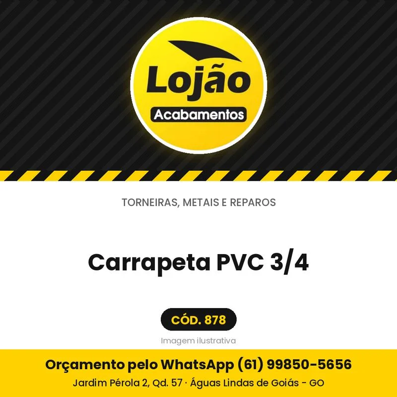 Carrapeta PVC 3/4