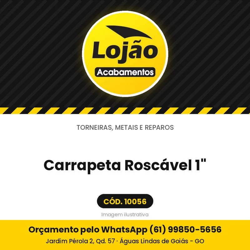 Carrapeta Roscável 1"