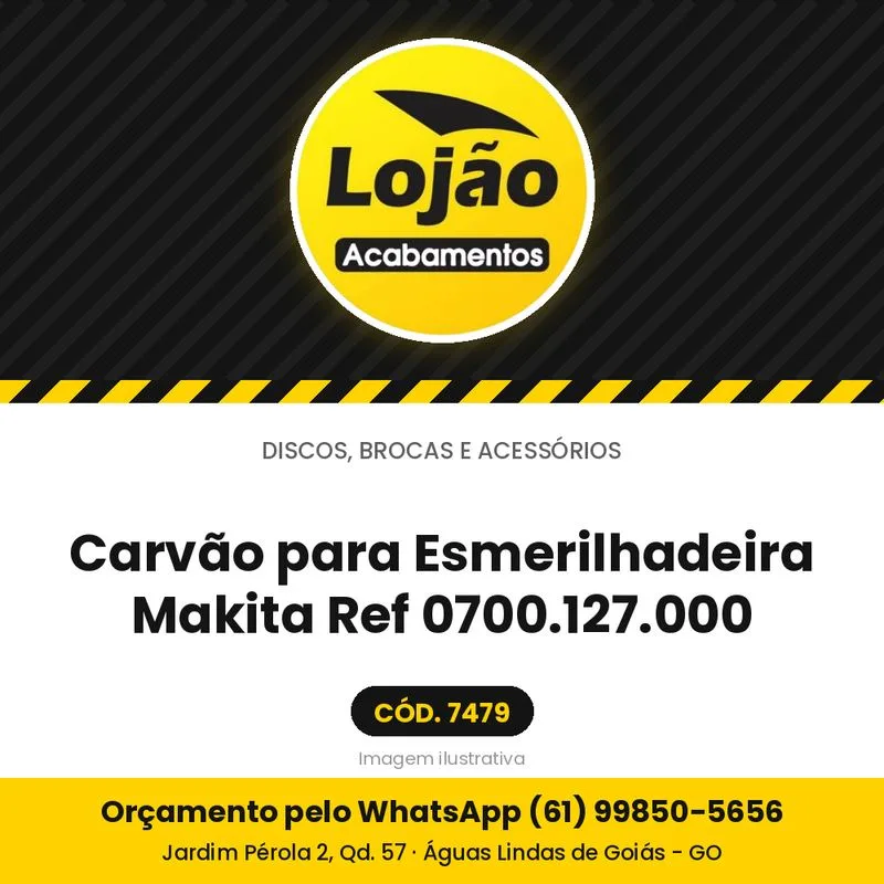 Carvão para Esmerilhadeira Makita Ref 0700.127.000