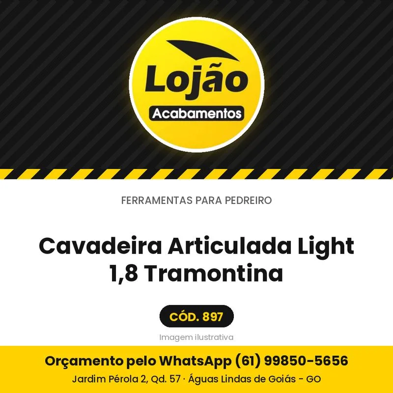 Cavadeira Articulada Light 1,8 Tramontina