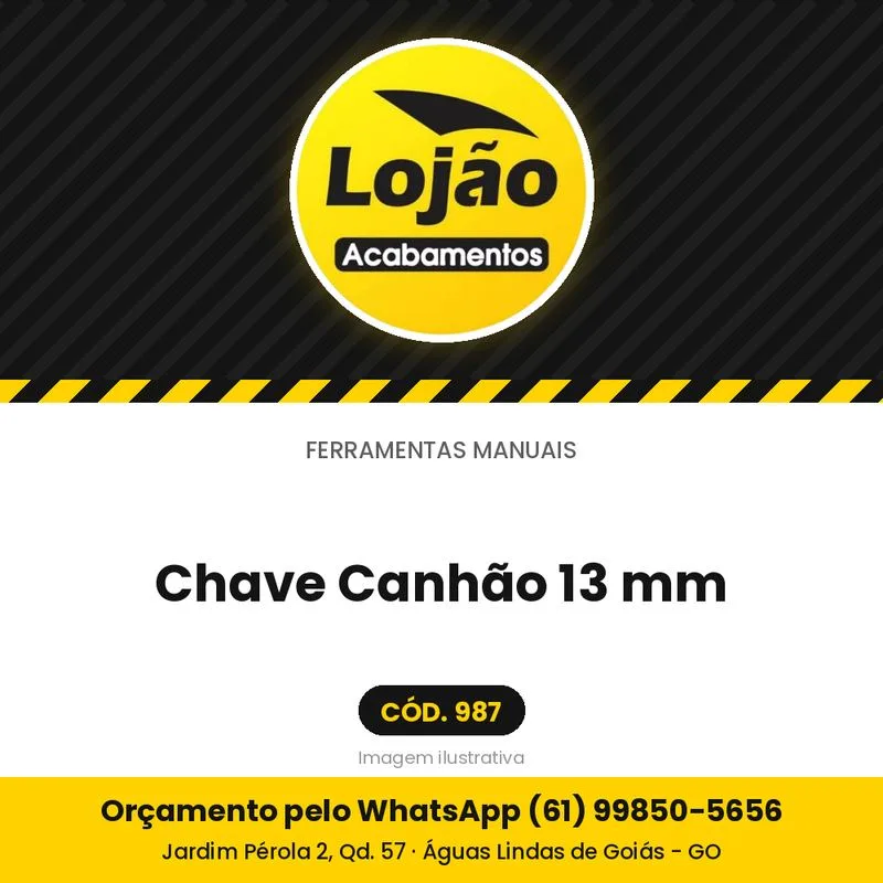 Chave Canhão 13 mm