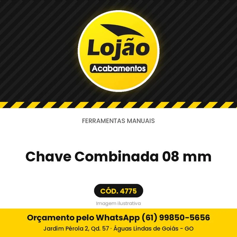 Chave Combinada 08 mm