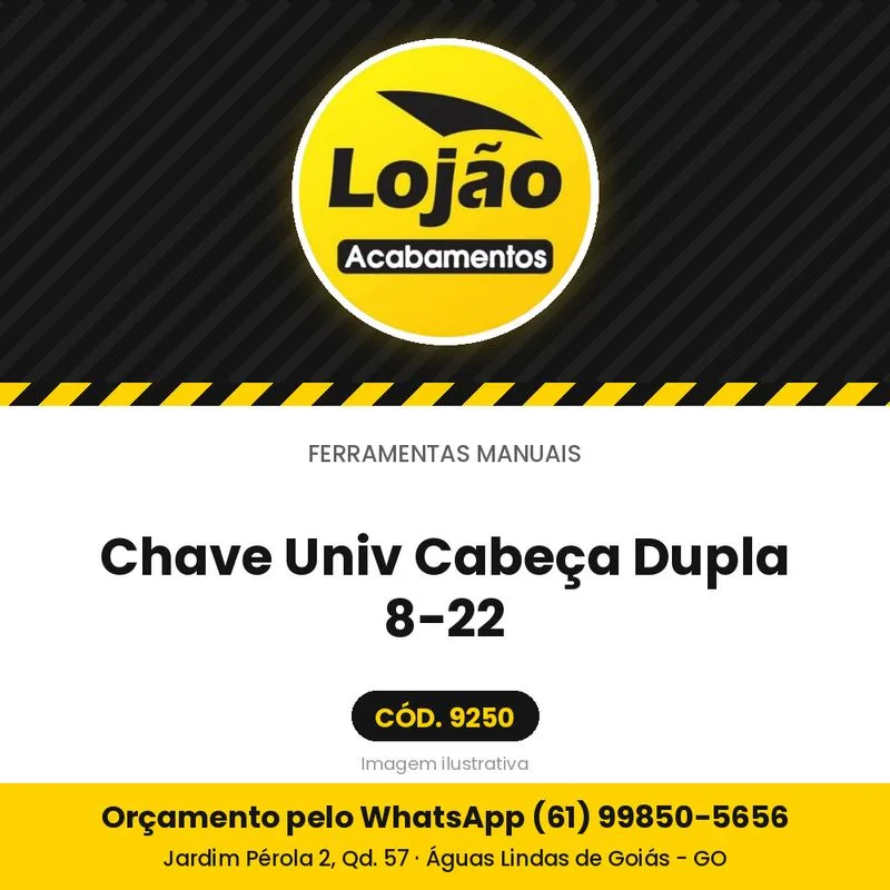Chave Univ Cabeça Dupla 8-22