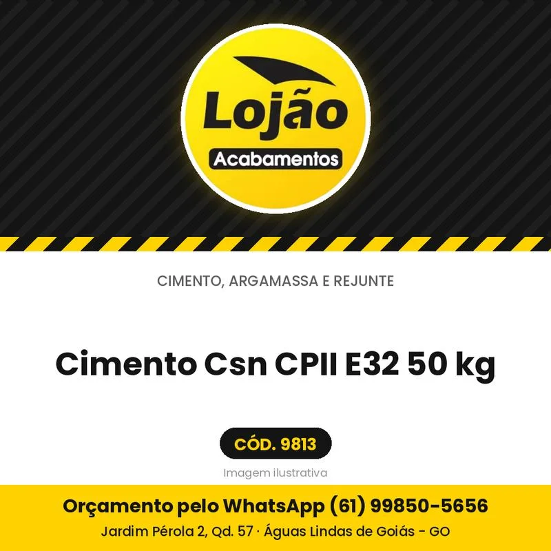 Cimento Csn CPII E32 50 kg