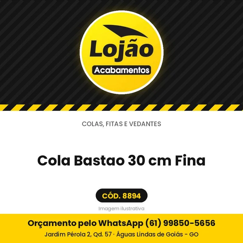 Cola Bastao 30 cm Fina