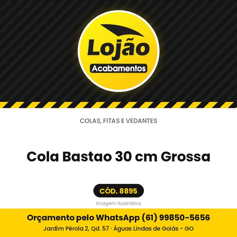 Cola Bastao 30 cm Grossa